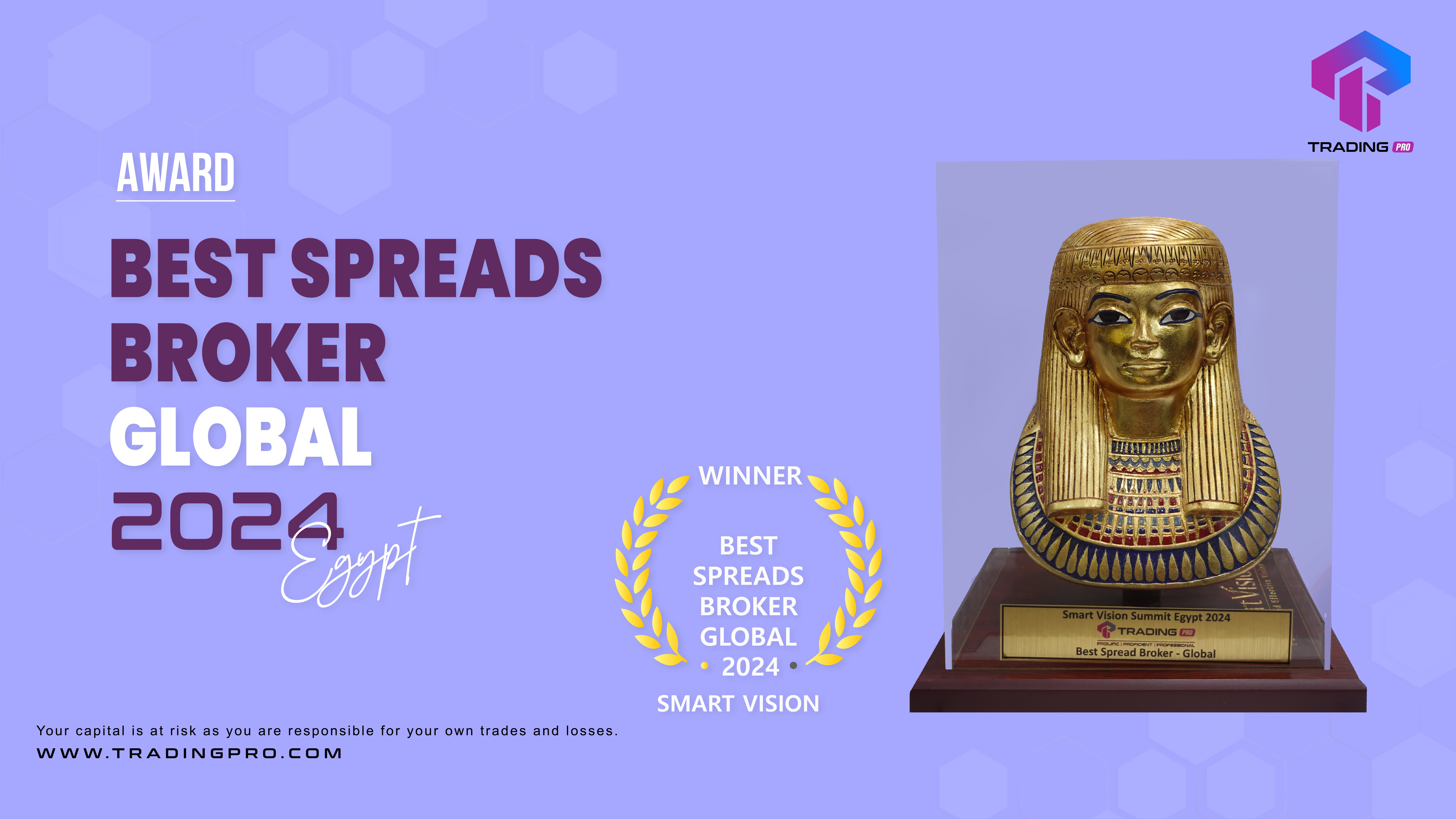 TradingPRO Wins Best Spreads Broker Global at Smart Vision Summit Egypt 2024